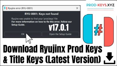 Ryujinx Prod Keys & Title Keys Download (Latest Version)